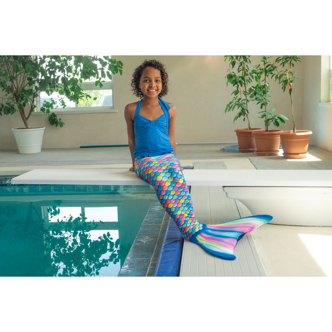Fin Fun - Meerjungfrau Schwimmflosse Rainbow - Gr. L/XL