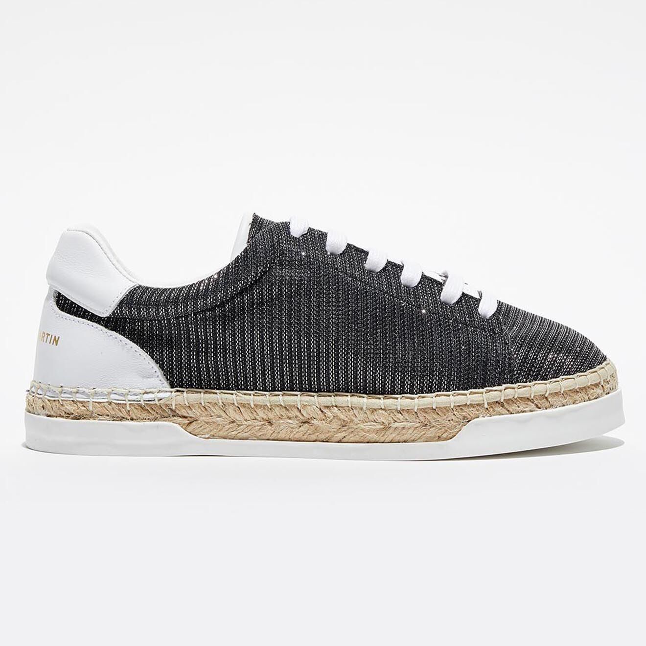 Canal Saint Martin Baskets espadrilles en Lurex Lancry noires