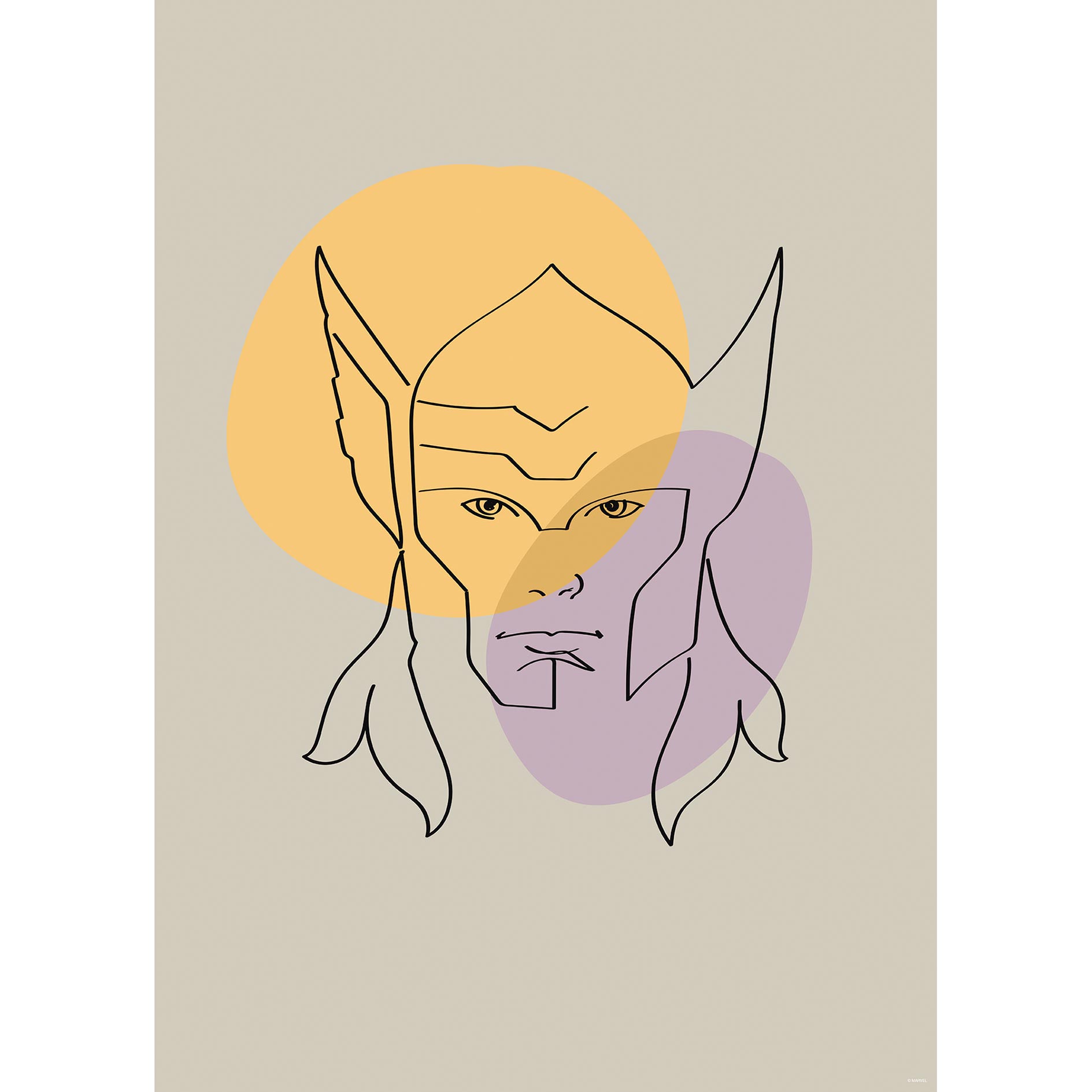 Wandbild SOULFUL SANCTUARY THOR HEAD - 50x70 cm