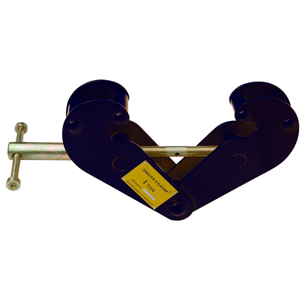 Delta hijsklem, balkklem, draagvermogen 1,0t, zwart