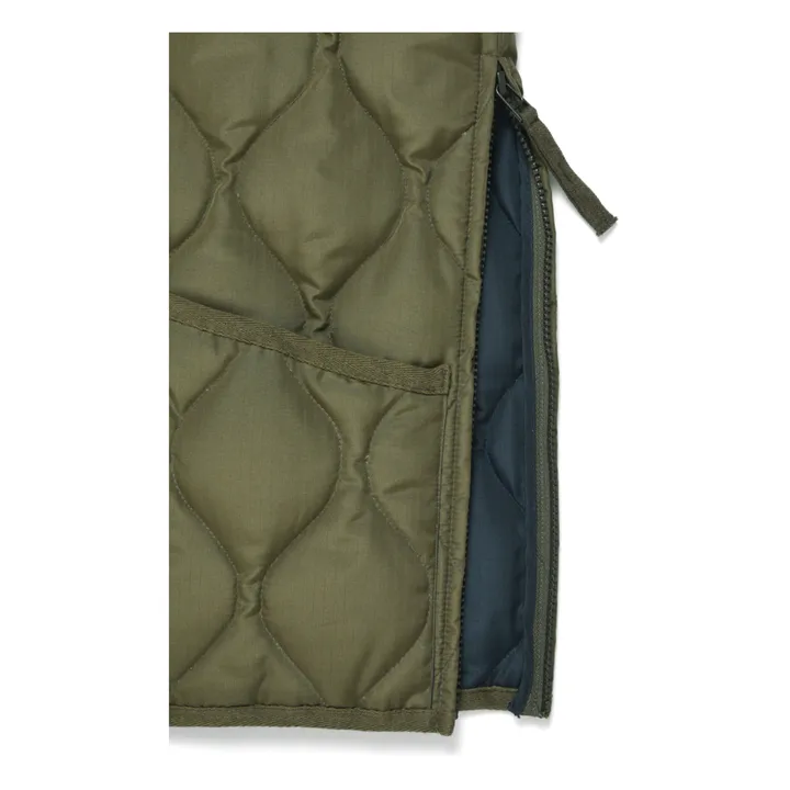Taion Veste Zippée Sans Manches Matelassée Military | Vert olive
