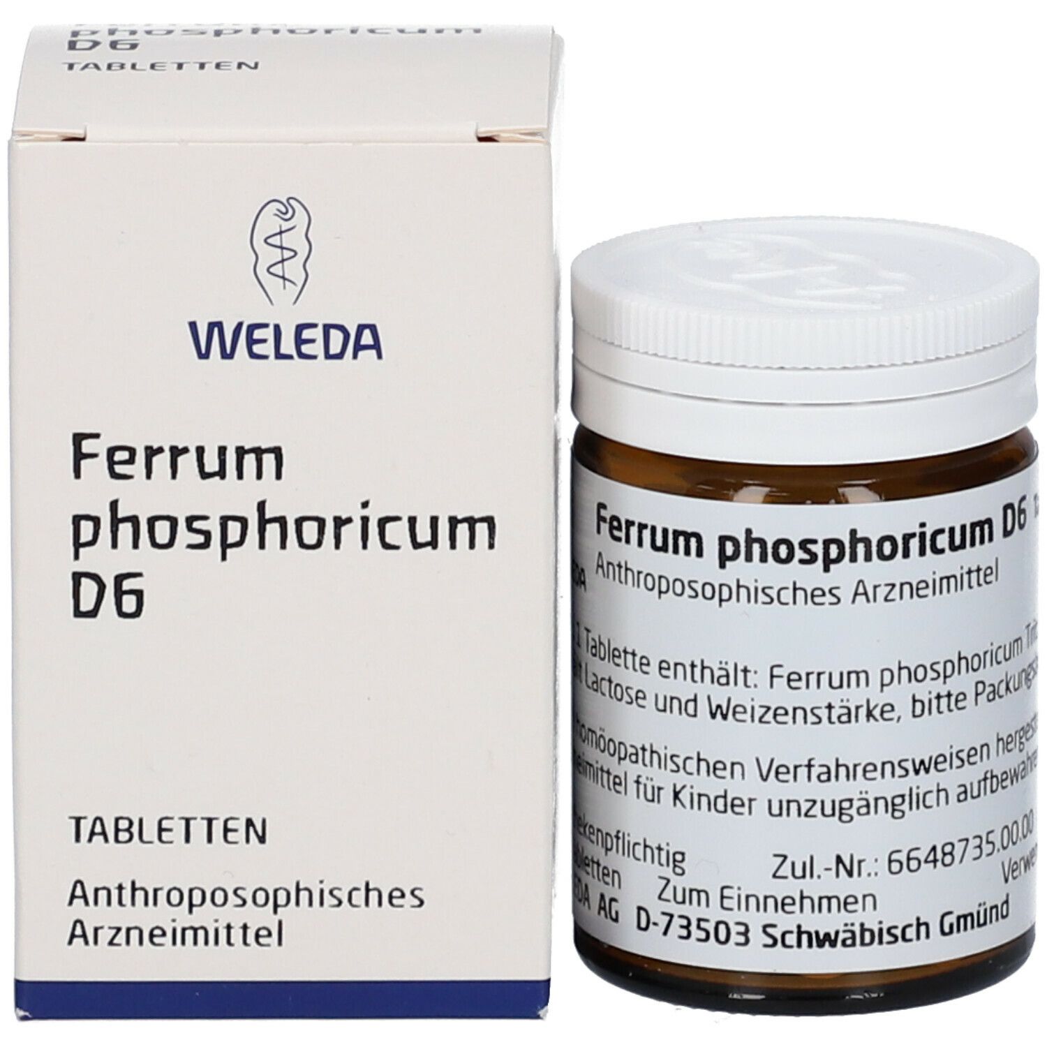 Ferrum phosphoricum D6 Tabletten