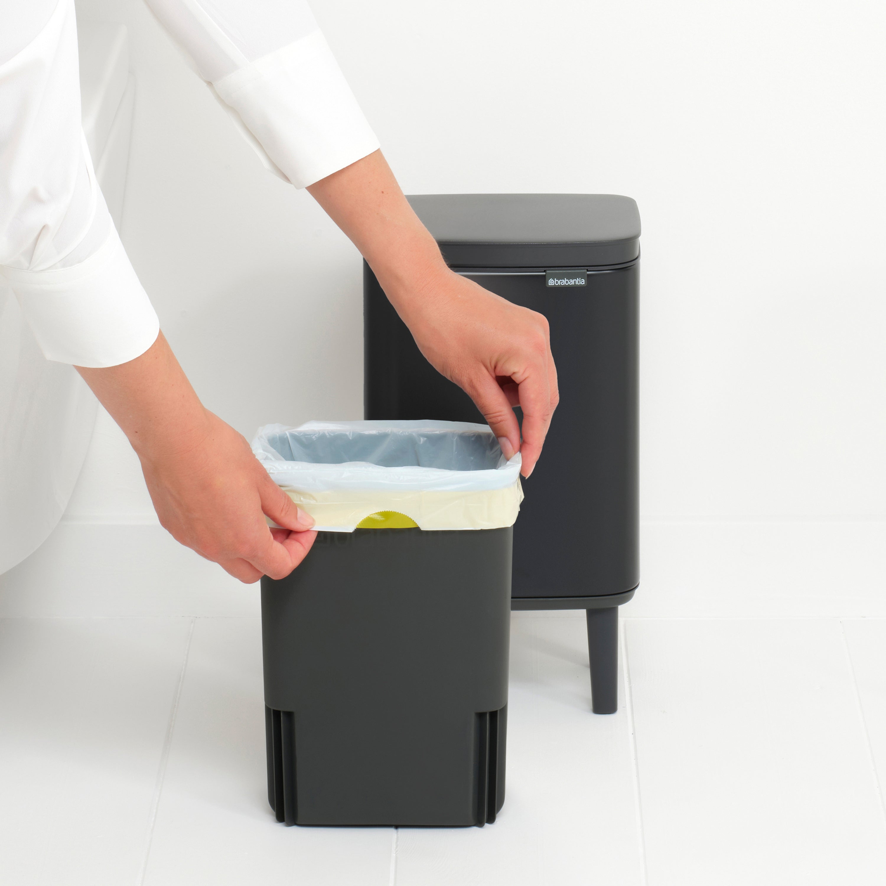 Brabantia Bo Hi Afvalemmer 4 L - Matt Black