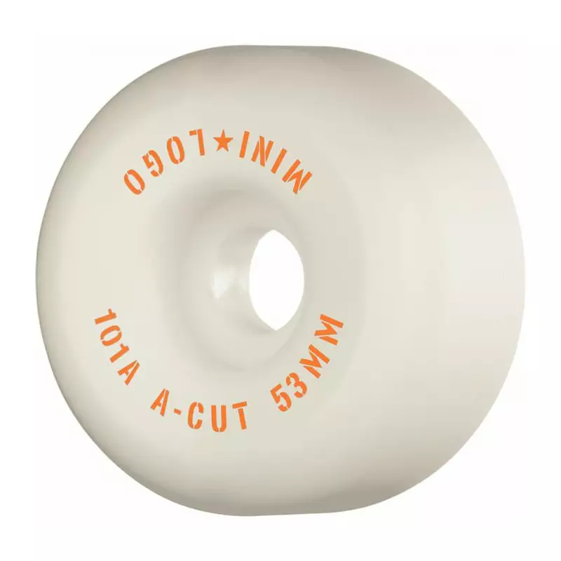 Roues skate MINI LOGO (jeu de 4) 53mm a-cut ii 101a white