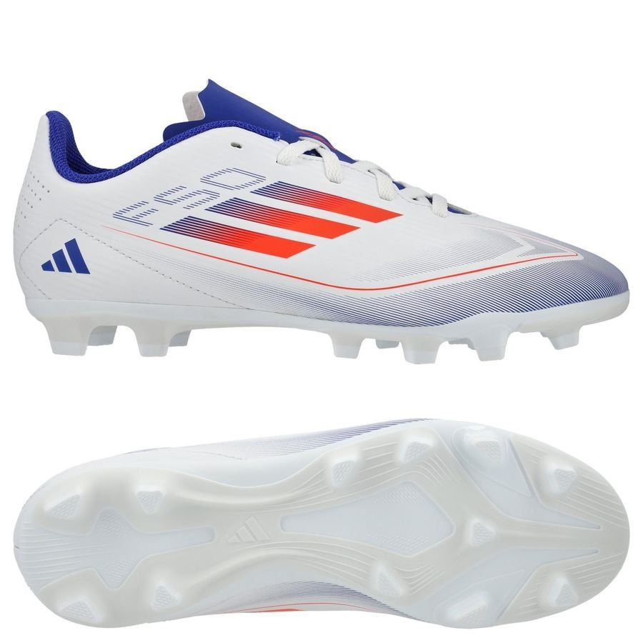 adidas F50 Club FxG Advancement - Blanc/Rouge/Bleu Enfant
