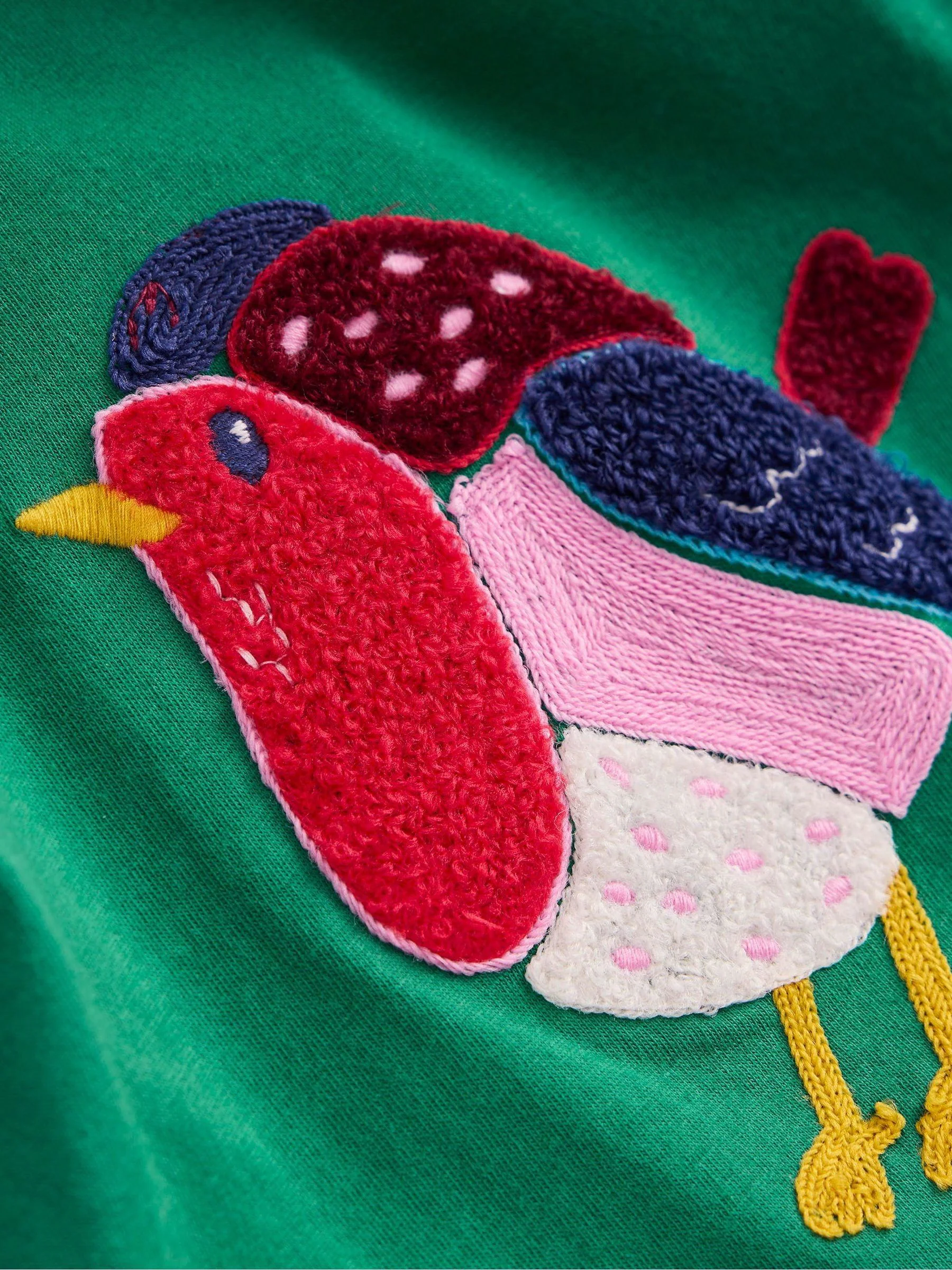 Boden Bouclé Kerst T-shirt met Lange Mouwen