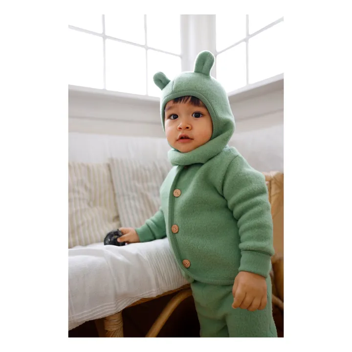 Molo Cagoule Mérinos Urso | Vert