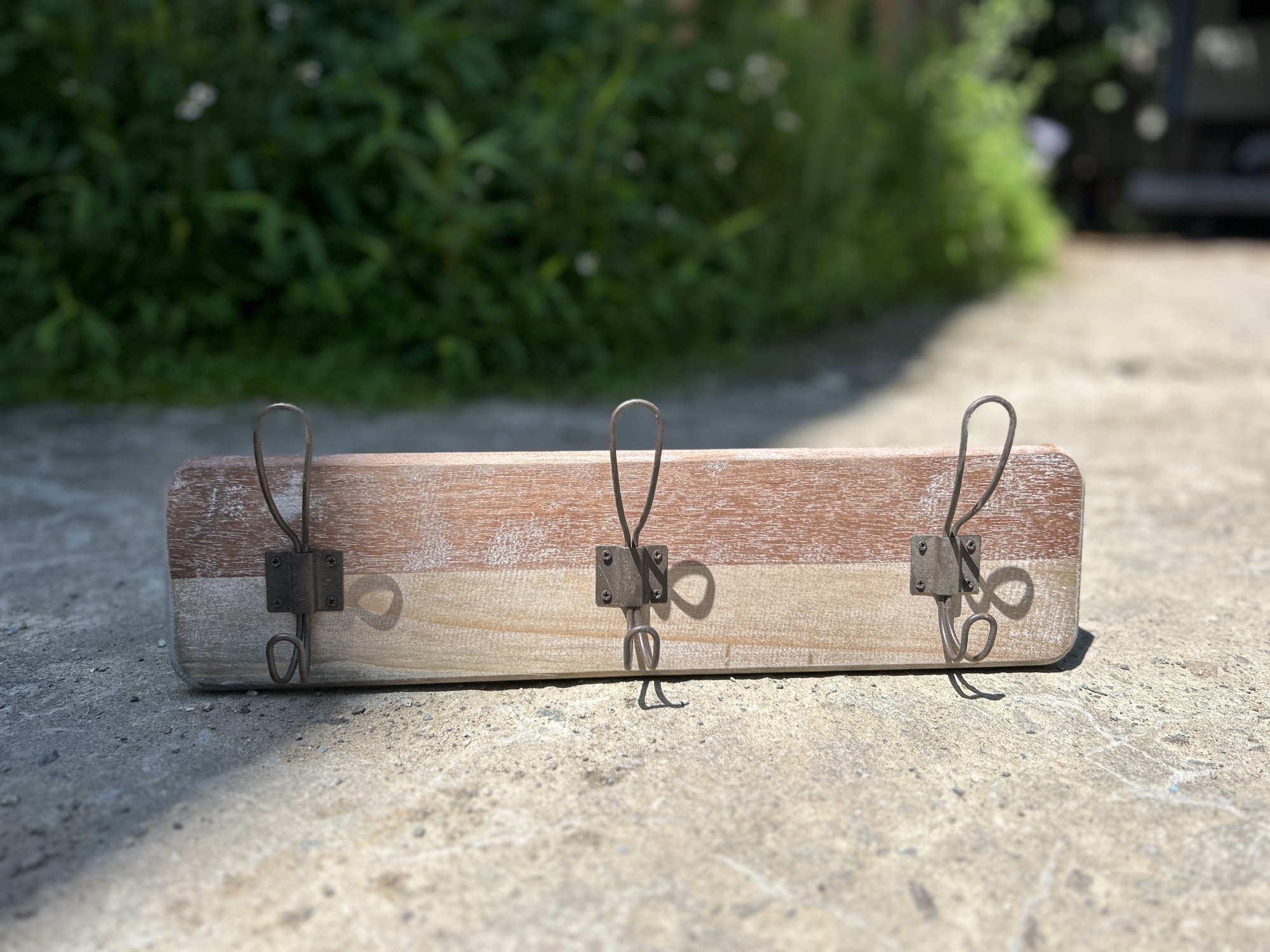 3er Wandhaken, natur, B 48 cm, H 15 cm, L 7 cm von fischer's lagerhaus