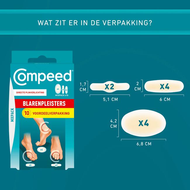 Compeed Blarenpleister Mix 10 Pleisters