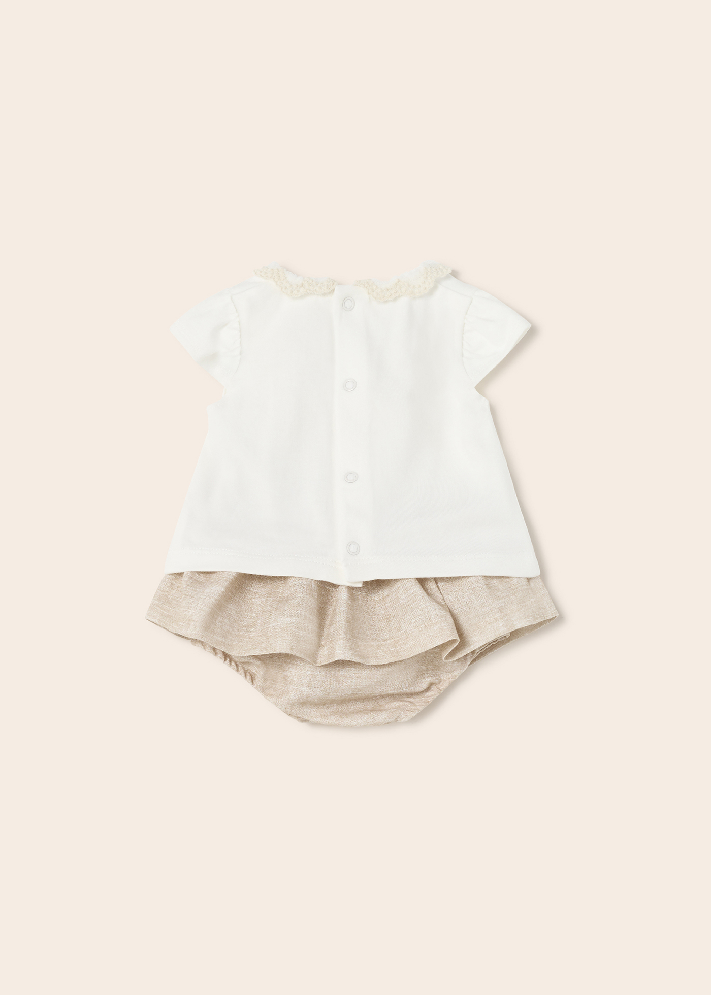 Conjunto de linho de 2 peças para recém-nascido
