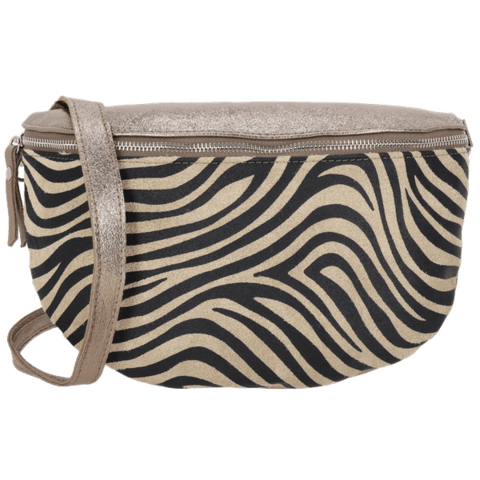 Charm London Anna Heup/ Schoudertas Zebra Brons