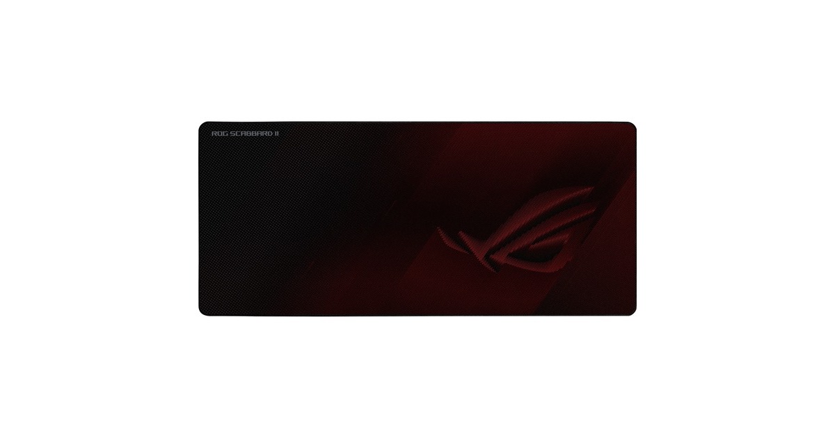 ASUSROG Scabbard II EXTENED gaming muismat  (Zwart/donkerrood)