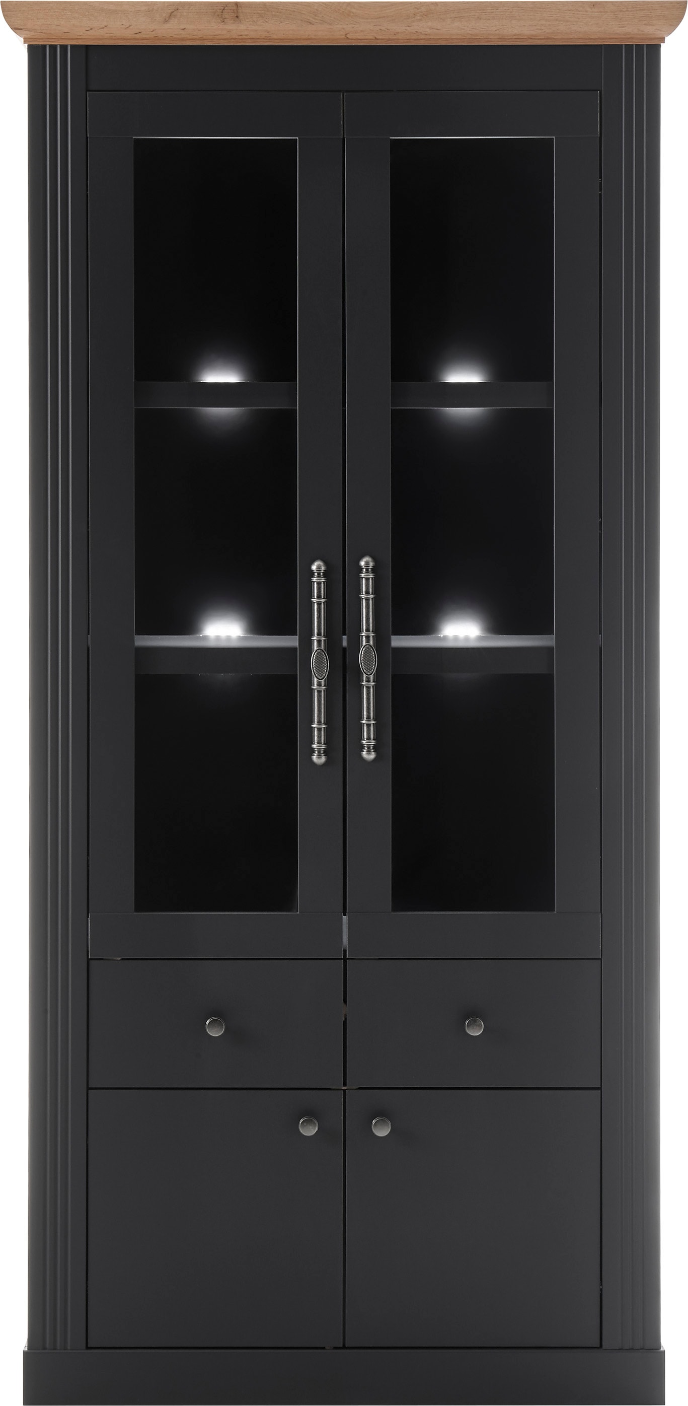 Home affaire Vitrine »Westminster BESTSELLER!« Höhe ca. 202cm,  im romantischen Landhausstil