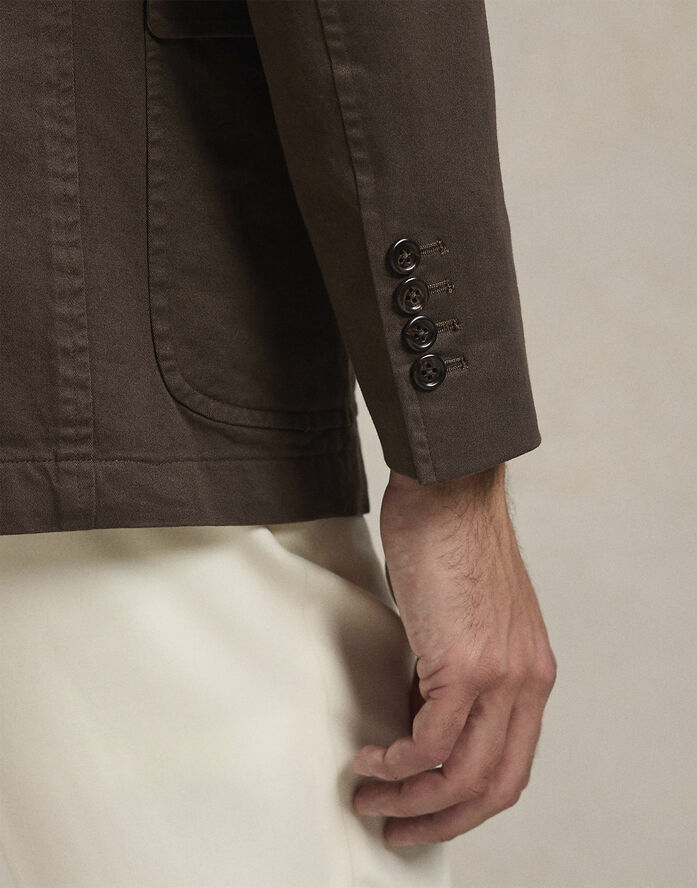 Polo Ralph Lauren GMT DYE CTN STR CHN-HRVD Peat brown
