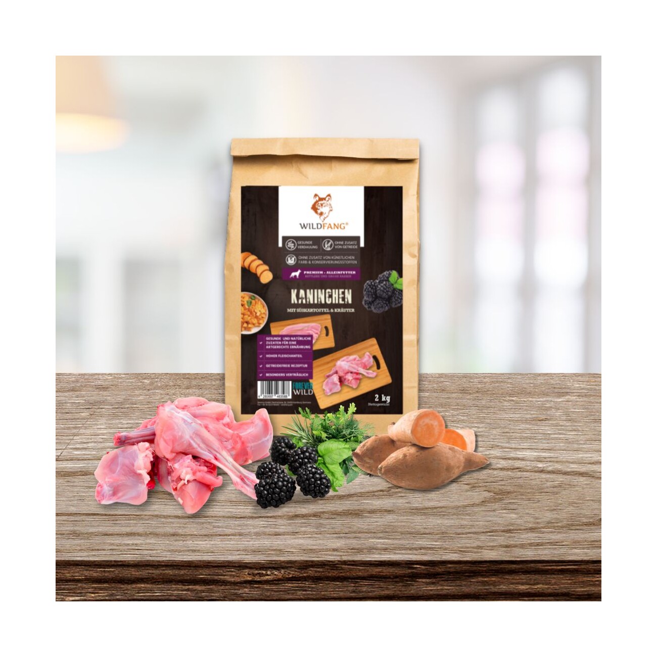 Wildfang ® Adult Trockenfutter mit Kaninchen 2 kg