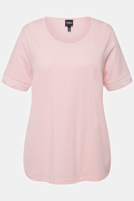 Pyjama, Spitzenbänder, Rundhals, Halbarm