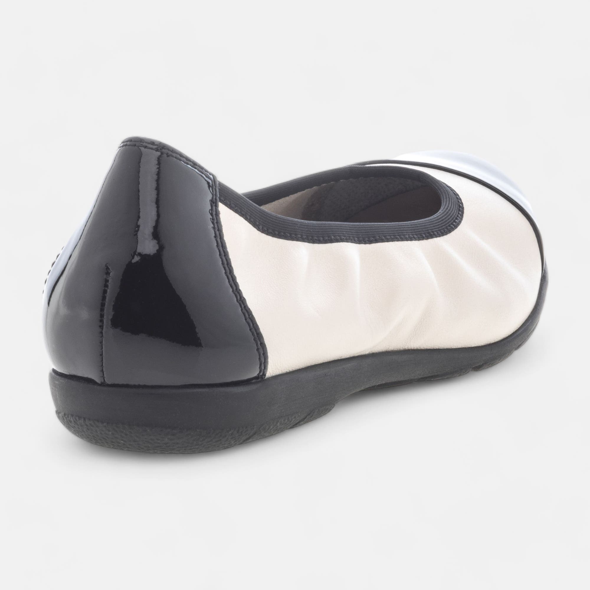 Ballerines Femme en cuir beige