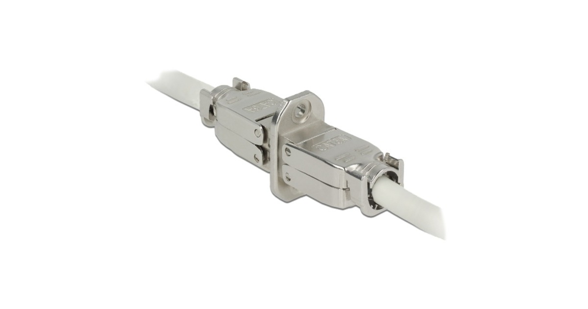 DeLOCKKoppeling voor netwerkkabel Cat.6A STP  (Zilver)