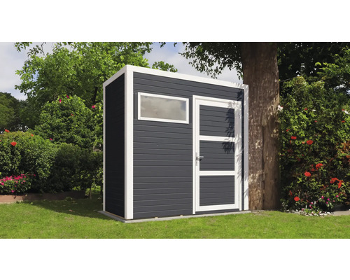 Cubo 1 tuinhuis met vloer, 234 x 121 cm, antraciet