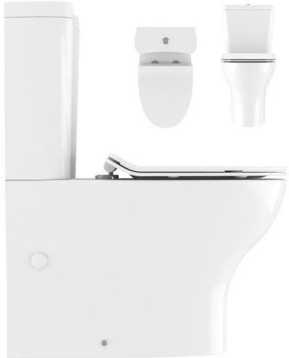 Crosswater - KAI - Duobloktoilet - Wit - Keramiek