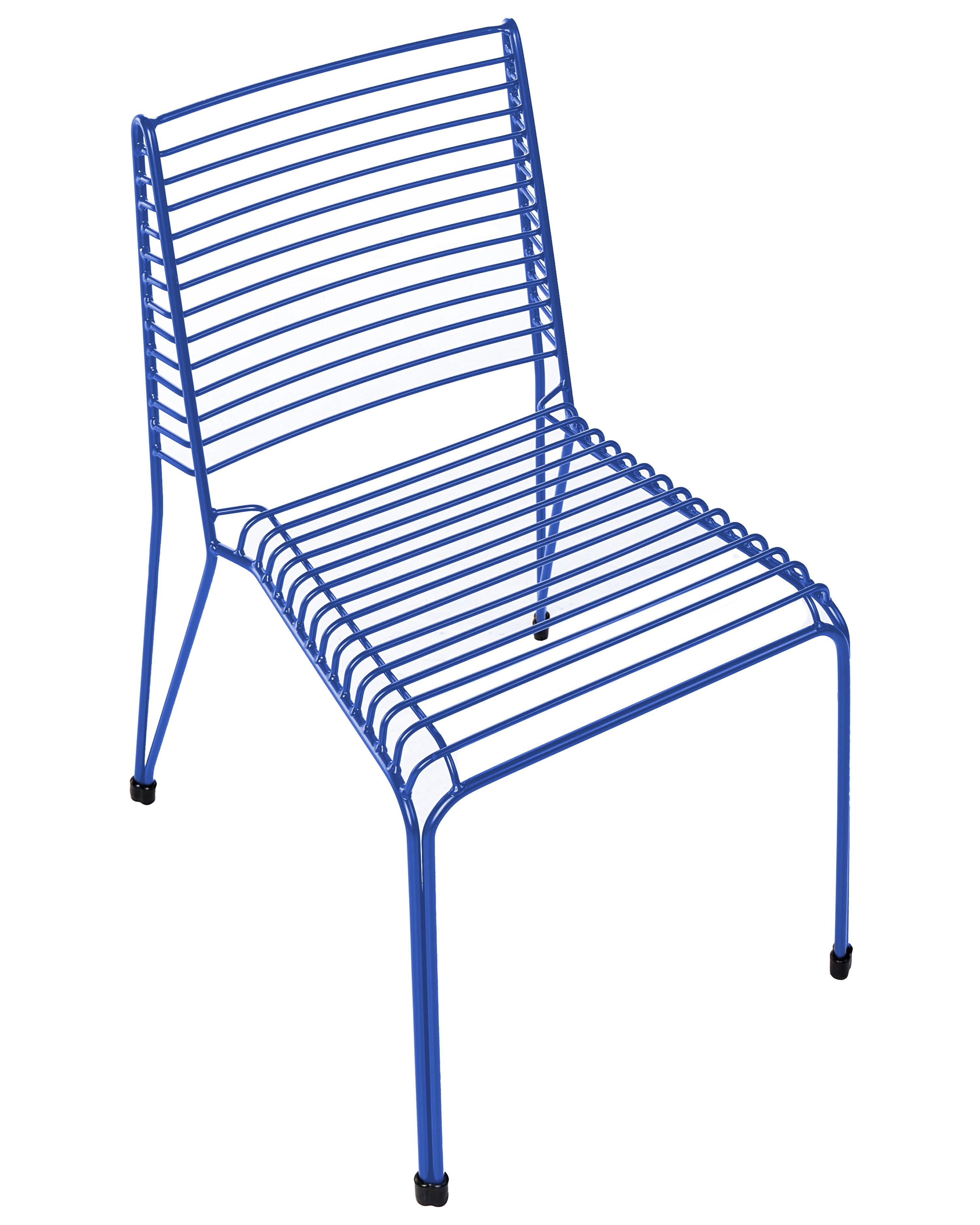 Set van 2 tuinstoelen CHIEVE Metaal Blauw