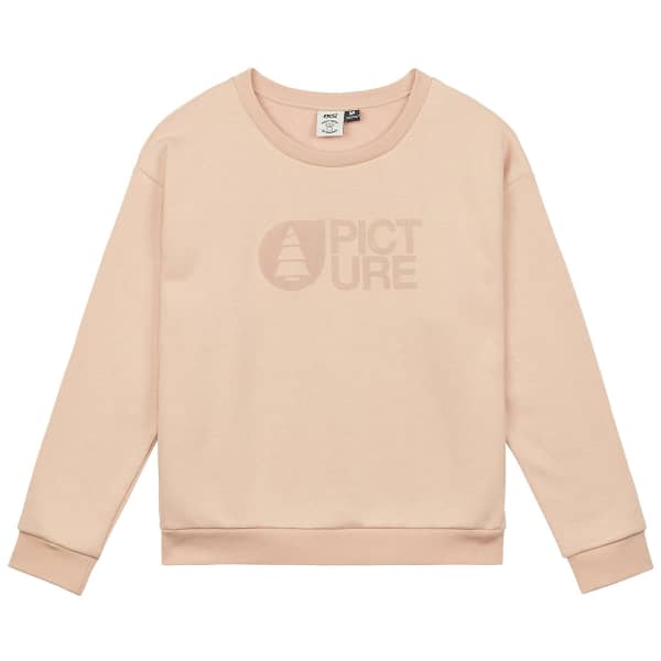 Sweatshirt PICTURE BASEMENT FLOCK CREW W ROSE CRÈME