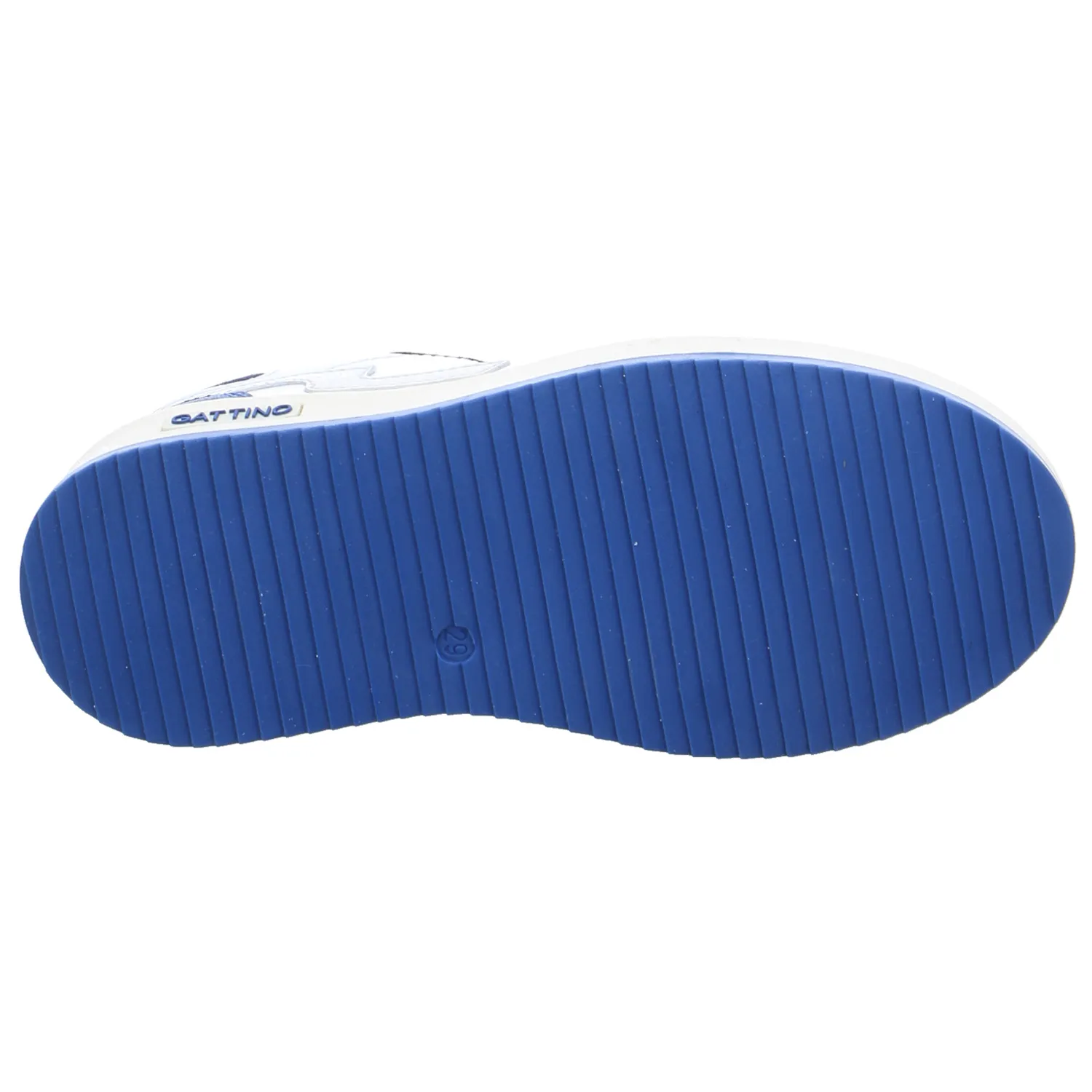 GATTINO Kleinkinder-Halbschuh Binder Blau Leder  Sneaker