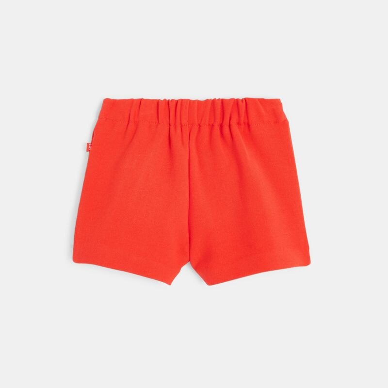 Short à pans effet jupe rouge bébé fille Rouge