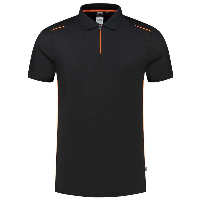 Tricorp Accent 202703 - Poloshirt - Zwart/Oranje - 3XL
