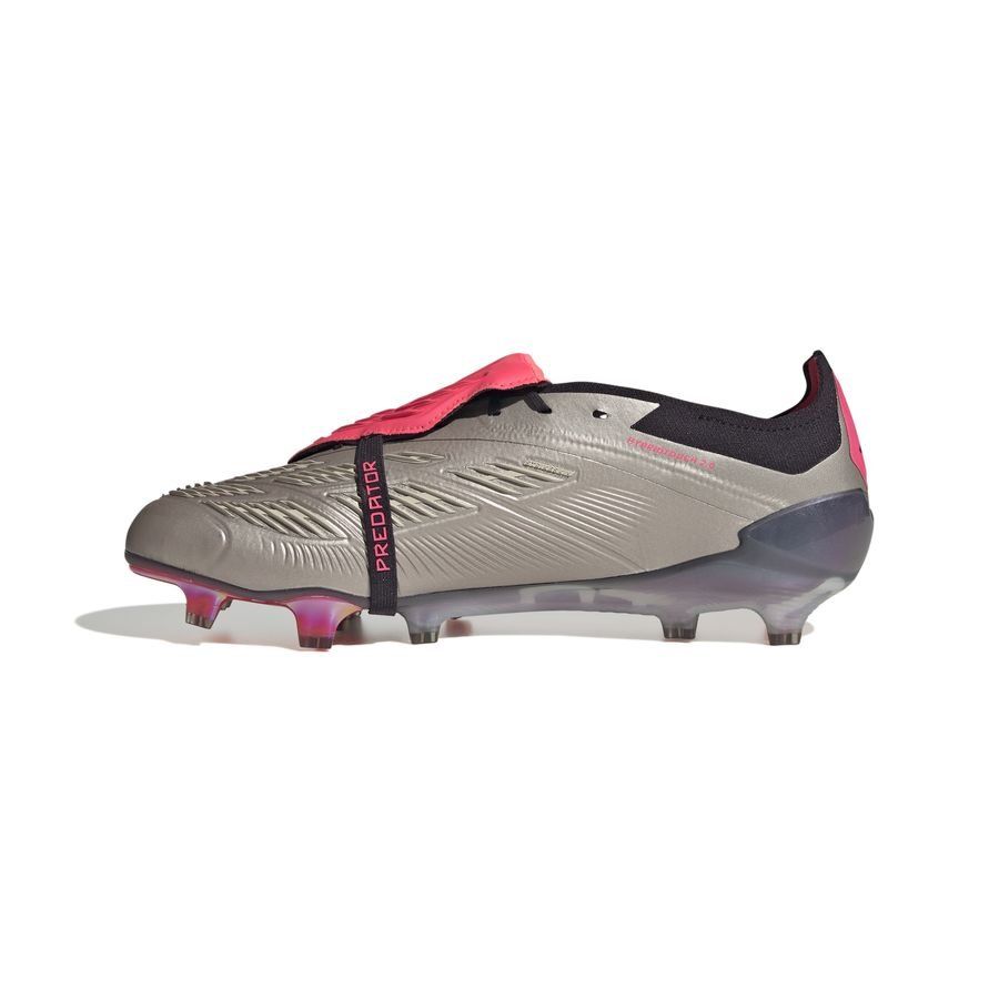adidas Predator Elite Fold-over Tongue FG Vivid Horizon - Argenté/Aurora Black/Turbo