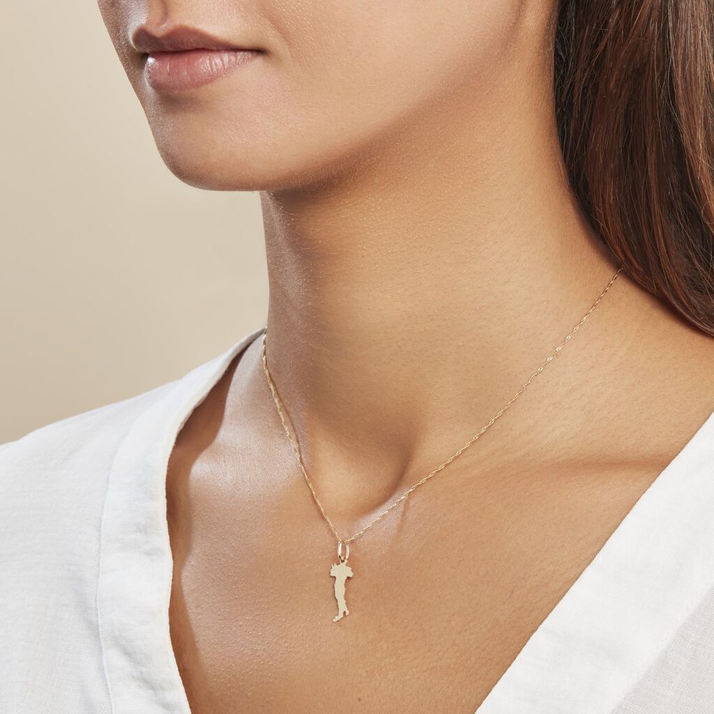 Pendentif Gaietana Italie Or Jaune