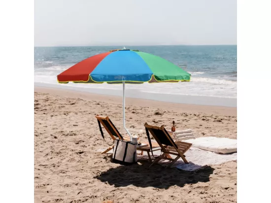 Parasol de plage léger visser protection UV 220 cm Solis