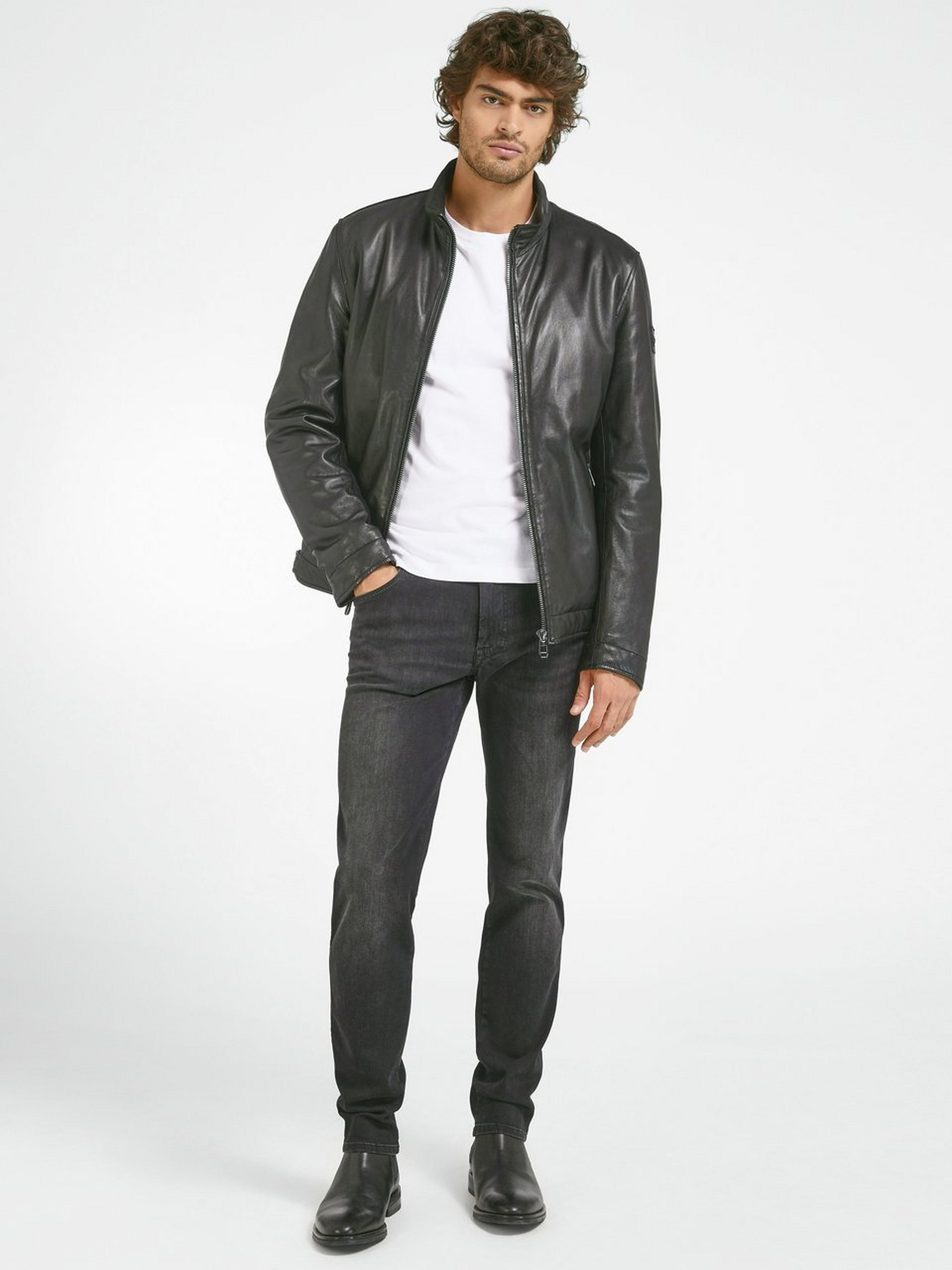 Lederjacke
