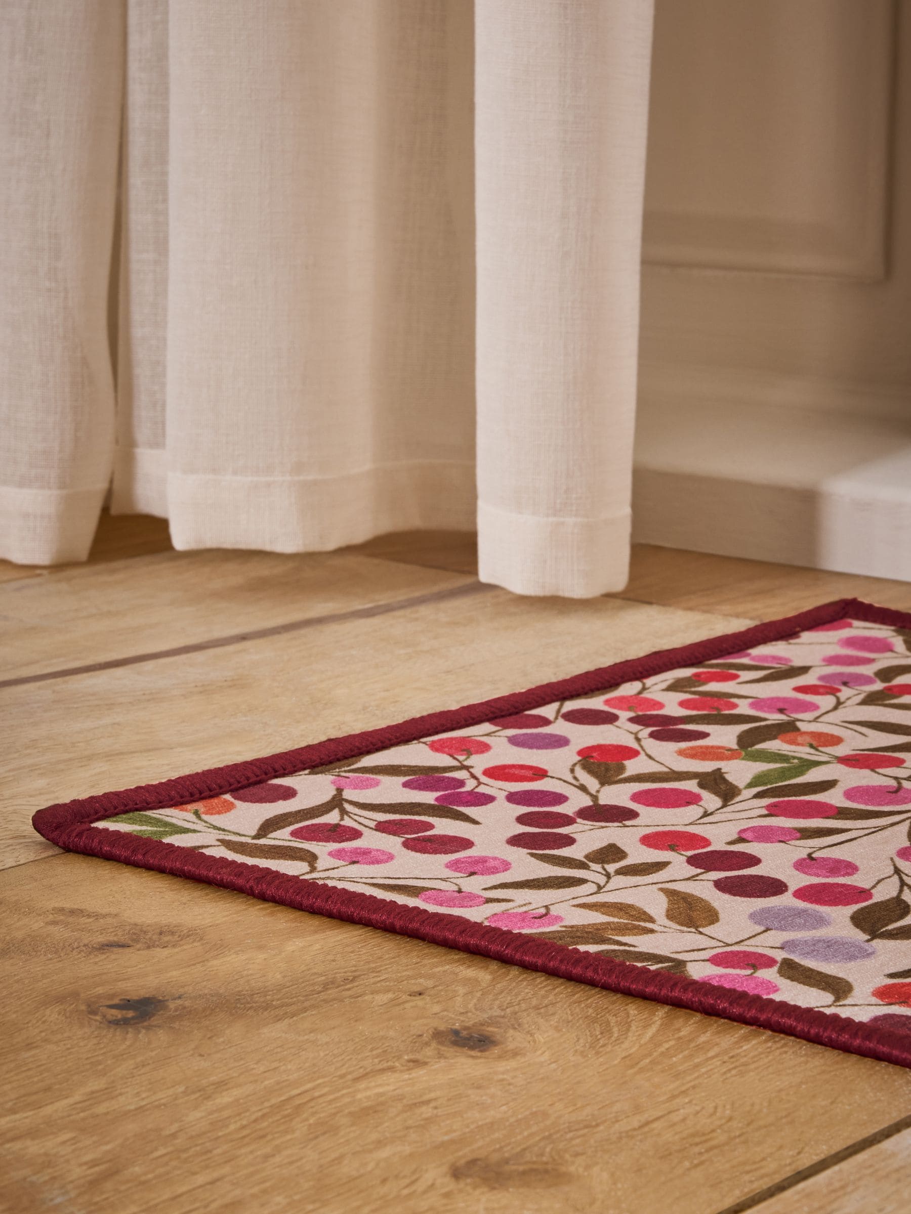 Set of 2 Washable Seasonal Berries Doormats