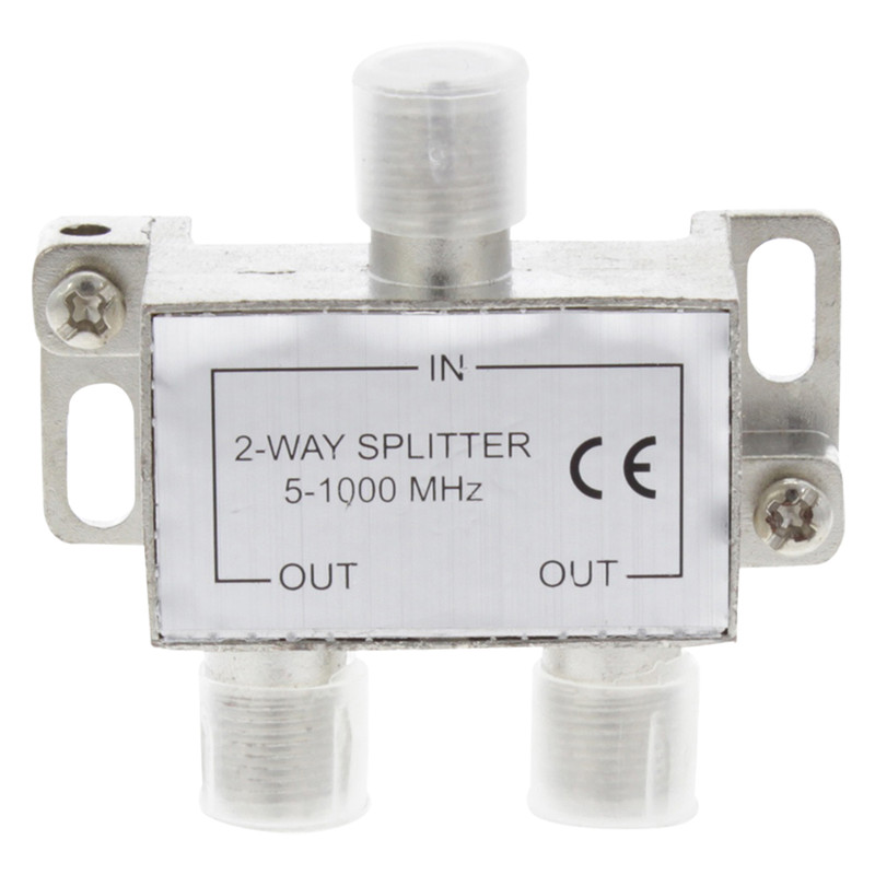 Coax F-splitter 2 weg