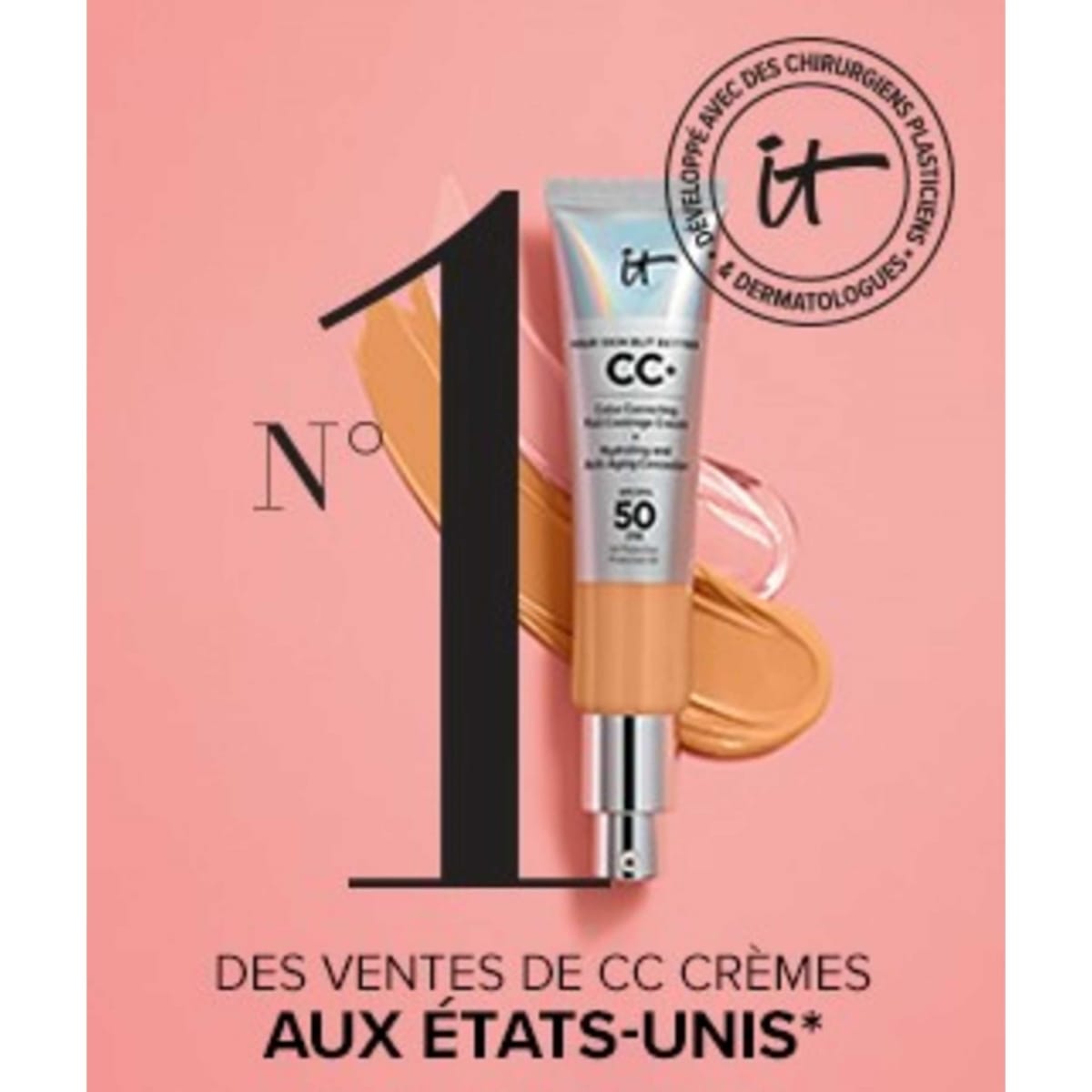 It Cosmetics Your Skin But Better CC+ Cream SPF 50+ Mini CC Crème Correctrice Haute Couvrance