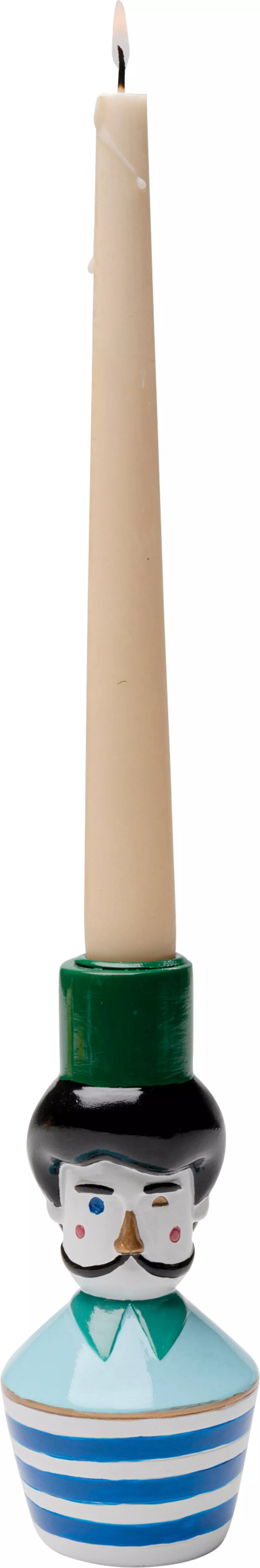 Kerzenleuchter Monsieur Mustache 15,5 cm