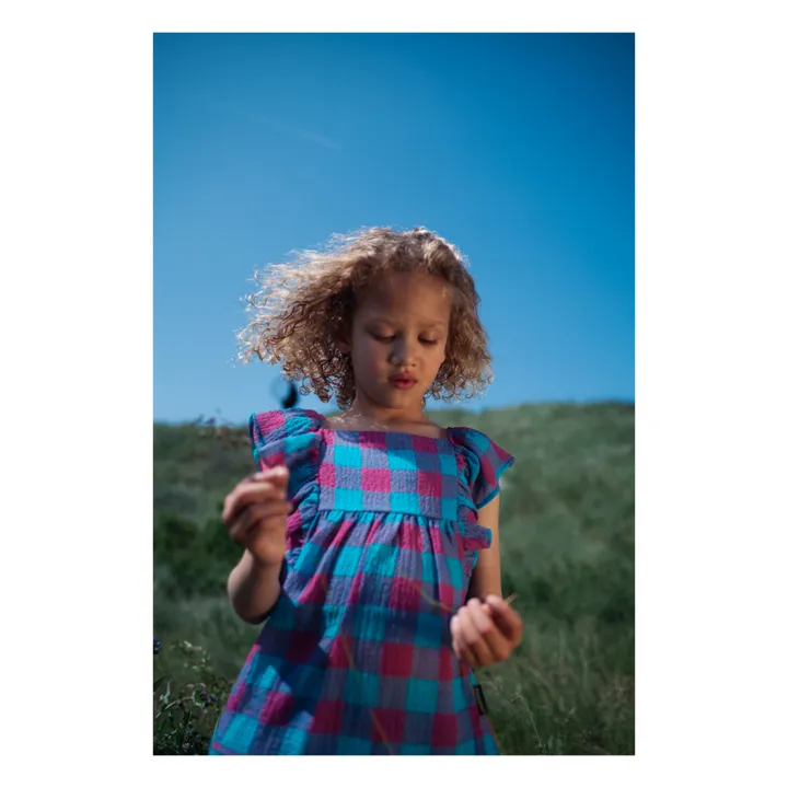 Daily Brat Robe Sandy Vichy | Bleu canard