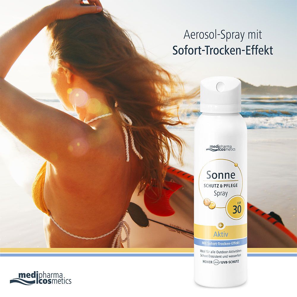 medipharma cosmetics Sonne Schutz&Pflege aktiv Aerosol-Spray LSF 30