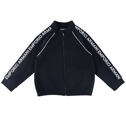 Emporio Armani Cardigan/Hosen - Navy m. Logo-Streifen