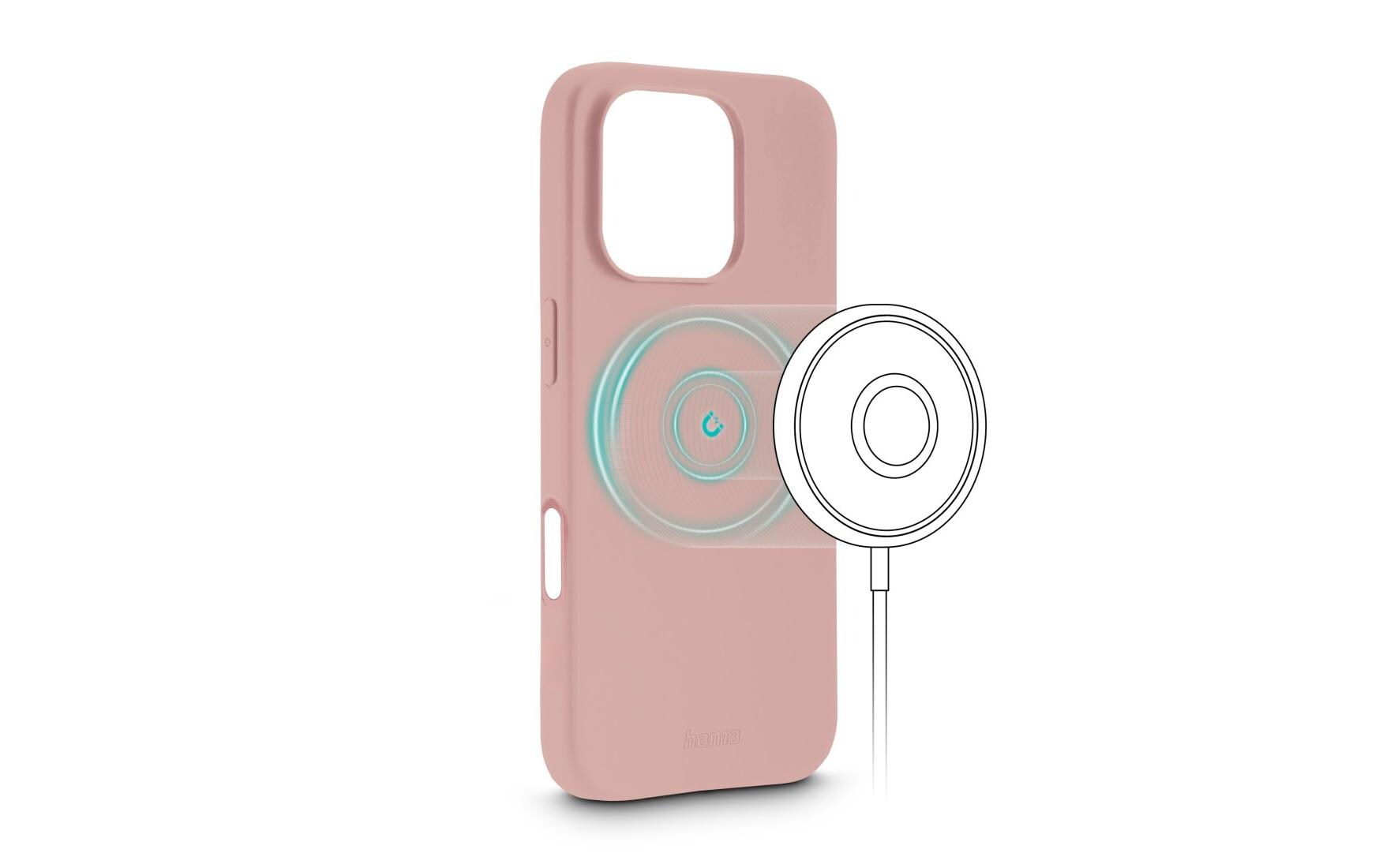 Back Cover MagCase Fantastic Feel Nude für iPhone 16 ProHama Fantastic Feel Handy-Schutzhülle 16 cm (6.3