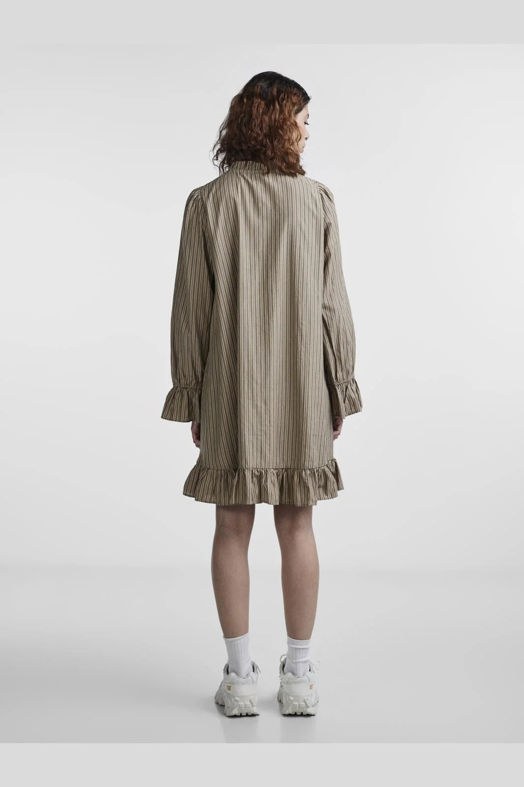 Pieces Pcassra Ls Short Dress 4497330 silver mink black