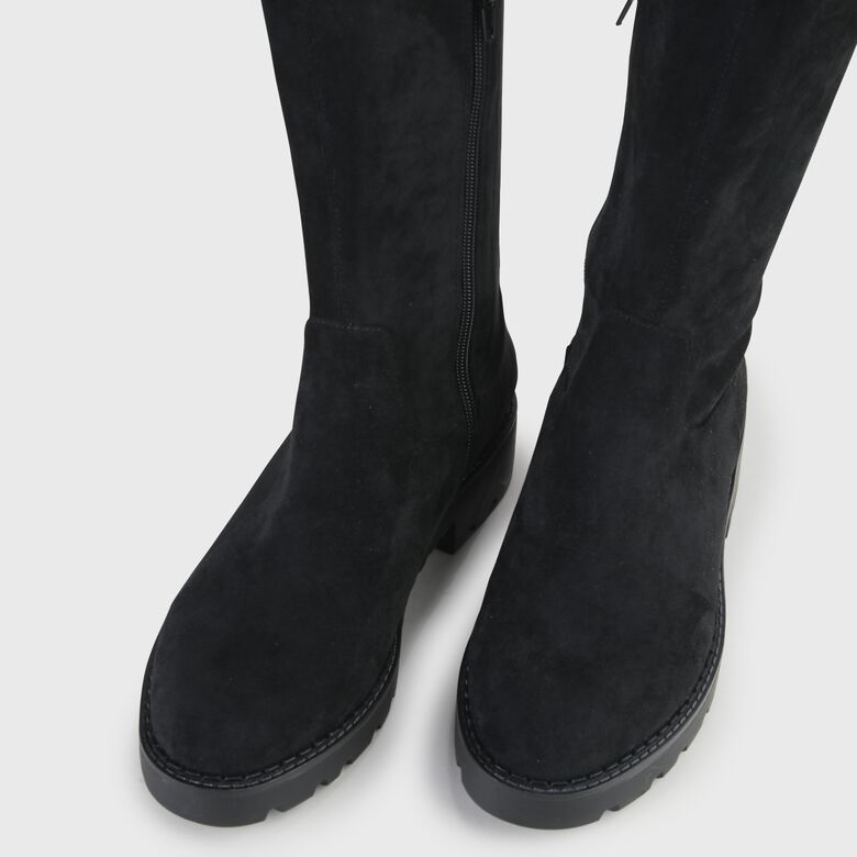 Myrna bottes plates véganes, noir