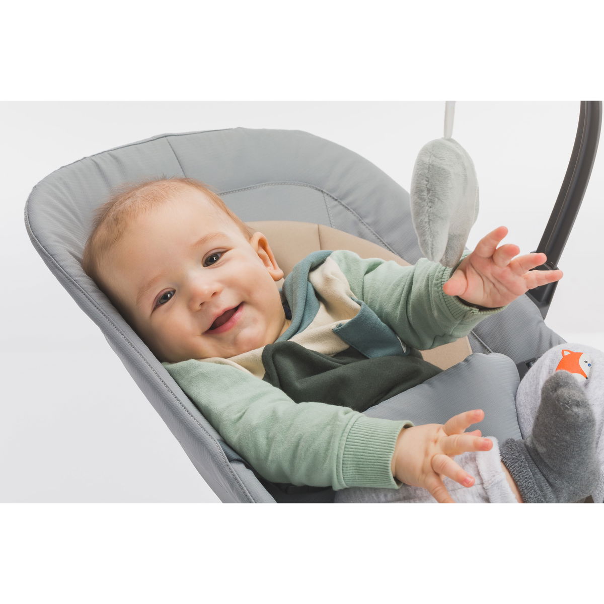 fillikidfillikid   Babywippe Star grau beige