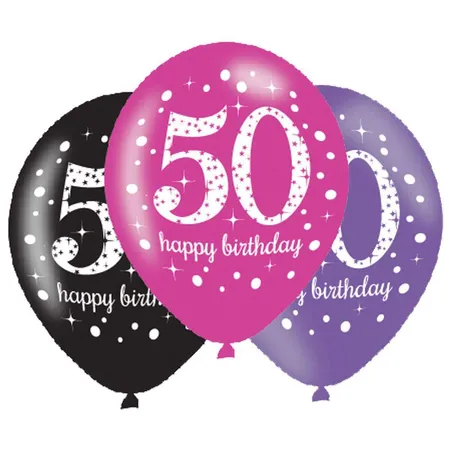 amscan 6 Ballons 50 Celebration