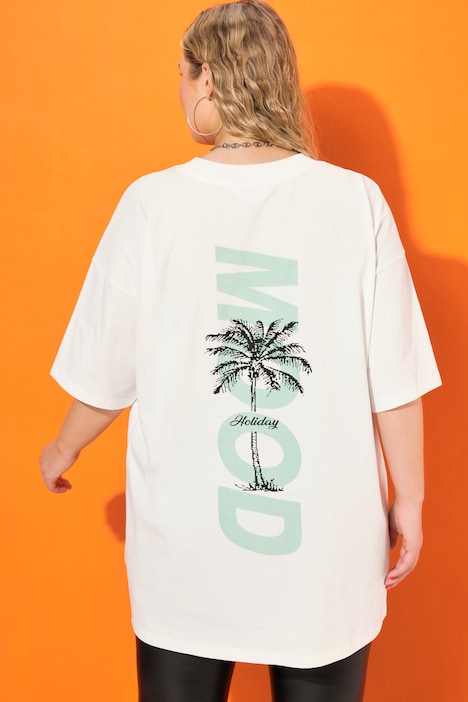 Longshirt, Rundhals, Palme