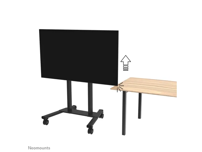 Neomounts FL55-875BL1 - Vogn med hjul - motoriseret - for LCD display - låsbar - stål - sort - skærmstørrelse: 55