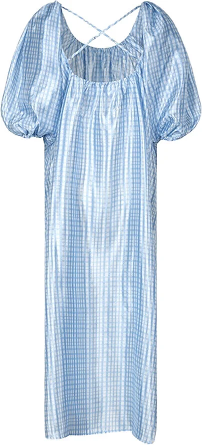 Stine Goya SGTeresa, 2067 Textured Poly Blue check
