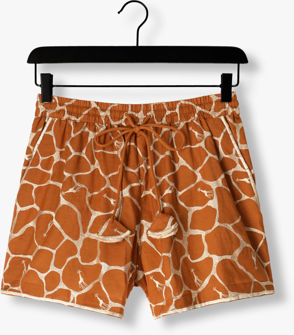 bruine scarlett poppies korte broek kosos shorts