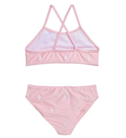 Polo Ralph Lauren Bikini - Uhr Hill - Rosa/Weiß m. Logos